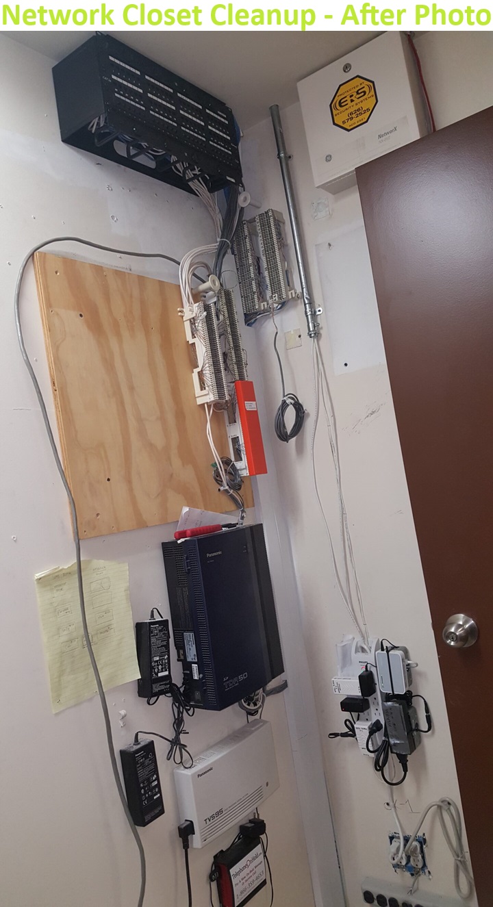 Network Closet Cleanup After 3