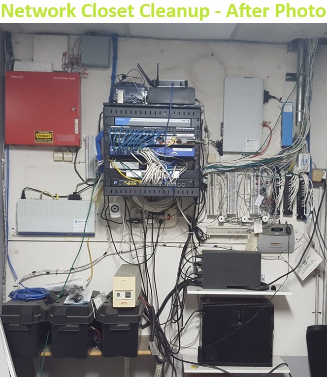 Network Closet Cleanup After