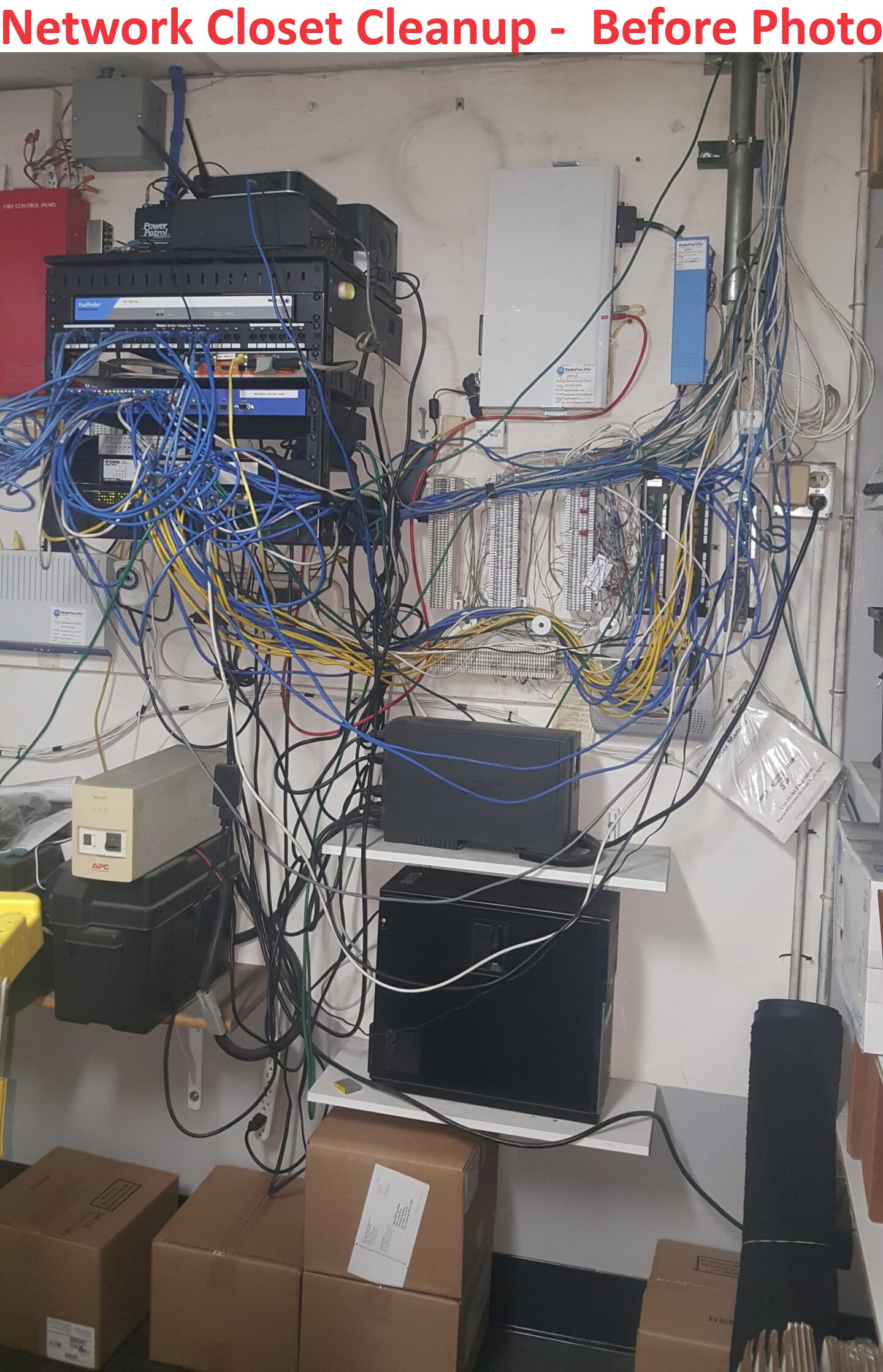 Network Closet Cleanup